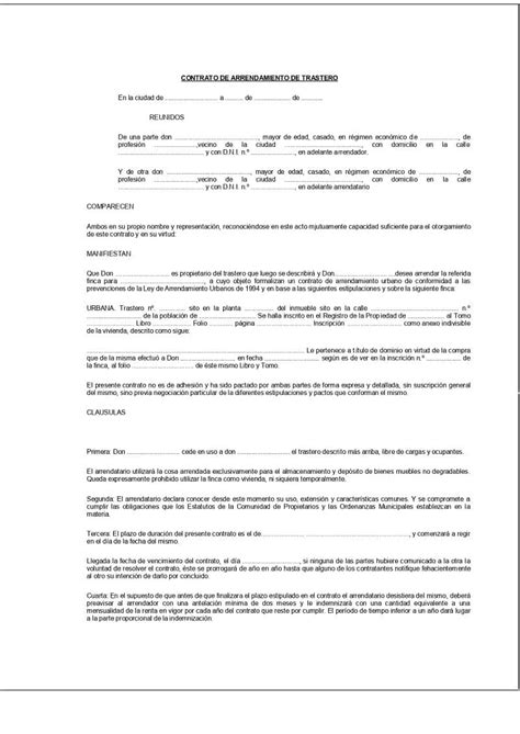 Contrato De Arrendamiento Ejemplos Y Formatos Word Y Pdf Para Imprimir