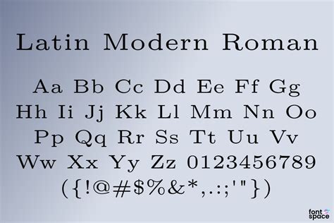 Download free Latin Modern Roman 10 Regular font | lmroman10-regular.otf