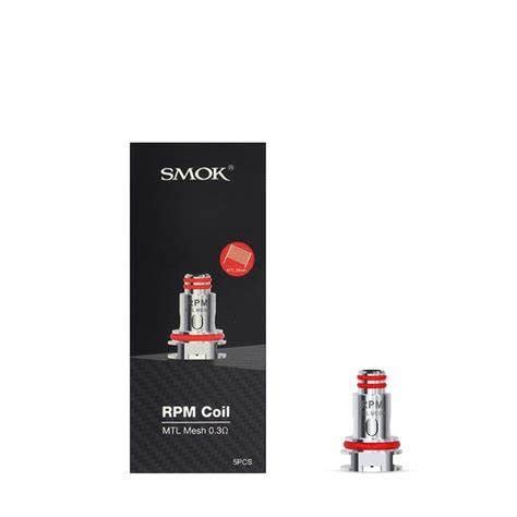 Smok Smok RPM MTL Mesh Replacement Coils 5 Pack 0 3 Ohms Dallas Vape