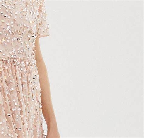 Angeleye Short Sleeve All Over Sequin Midi Dress Asos Midi Dress