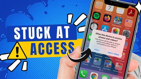 How To Fix Iphone Stuck On Allow This Device To Access Photos And