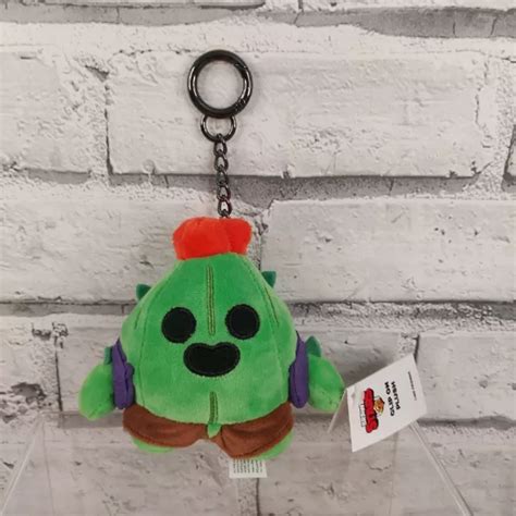 Brawl Stars Spike The Cactus Clip On Plush Keyring Soft Toy Keychain