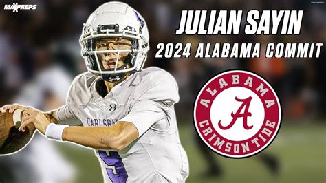 2024 Alabama commit Julian Sayin | #1 Player in California 🏈 ...