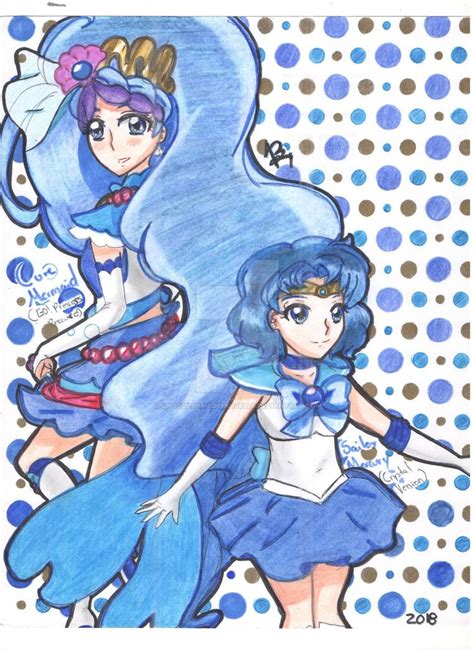 Sailor Mercury And Cure Mermaid Redesigned By Lettyneart On Deviantart