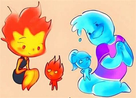 Ember x Fireboy Wade x Watergirl Dibujos bonitos Diseño de