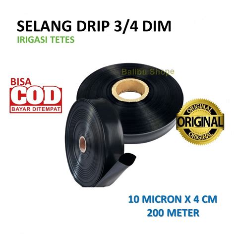 Jual Selang Drip Irigasi Mikron X Cm X Meter Shopee Indonesia