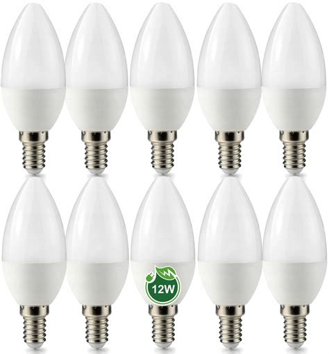 10x Żarówka Led E14 12w świeczka Barwa Neutralna 12166737911