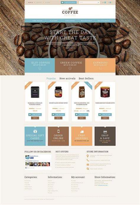 12+ Best Coffee Supplier Store Ecommerce Store PrestaShop Themes ...