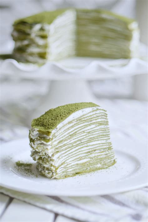 Japanese Matcha Green Tea Mille Crepe Cake A No Bake Dessert Recipe