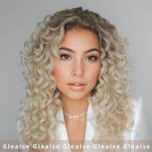 Lace Front Blonde Water Wave Wig Long Curly Hair Ómbre Natural Blonde Wig Curls Wig Flat Wrap