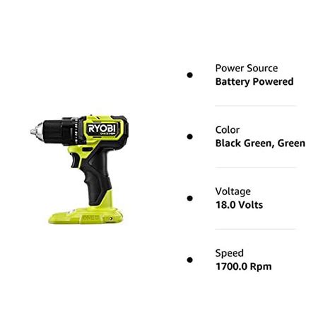 Ryobi ONE HP 18V Cordless Compact Brushless 1 2 Drill Driver PSBDD01