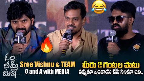 Sree Vishnu Rahul Ramakrishna Team Q And A With Media At Om Bheem