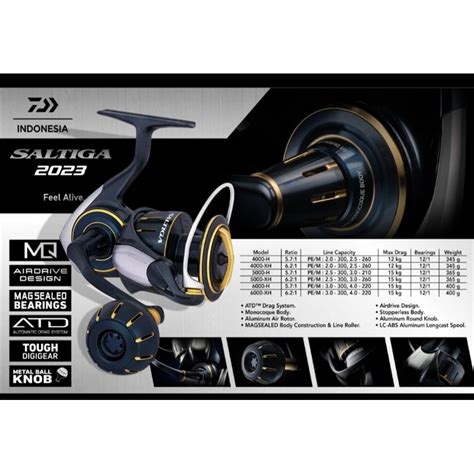 Jual Reel Daiwa Saltiga 6000H 2023 GARANSI RESMI Shopee Indonesia