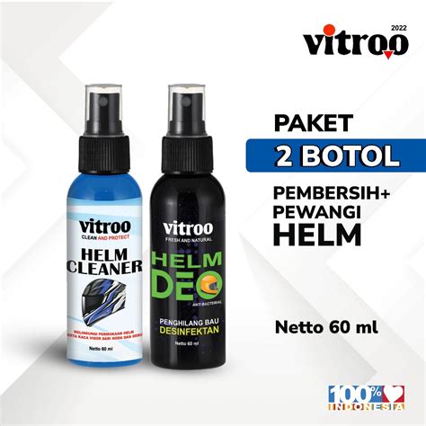 Jual Paket Pembersih Helm Visor Helm Vitroo Penghilang Bau Helmet