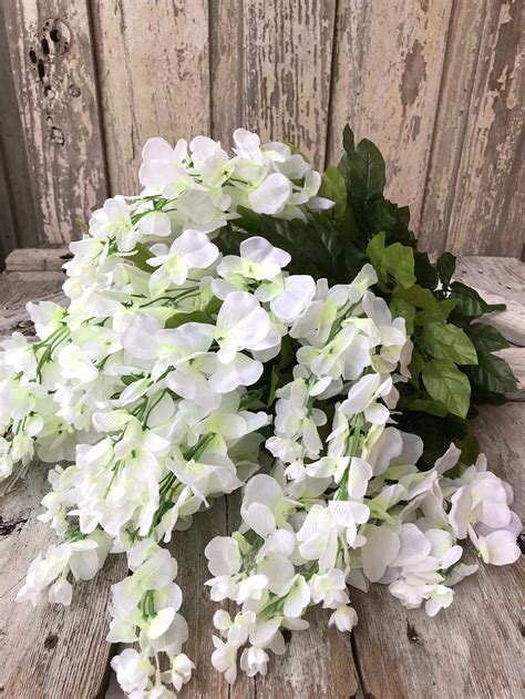 White Wisteria Bush Wisteria Bush Wisteria for Wreaths | Etsy
