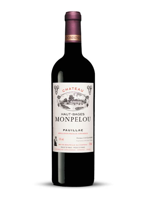 Ch Teau Haut Bages Monpelou Borie Manoux Grands Vins De Bordeaux