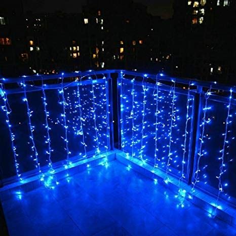 Cortina Led Azul X Mts Top Luz I Para Decoraci N De Exterior