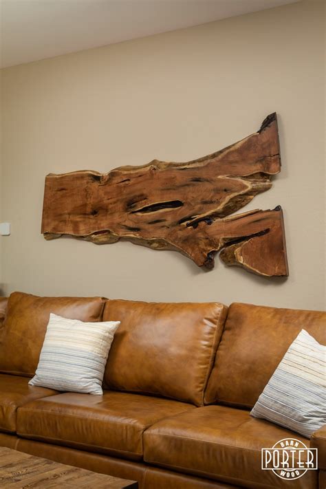 Mesquite Live Edge Art Porter Barn Wood