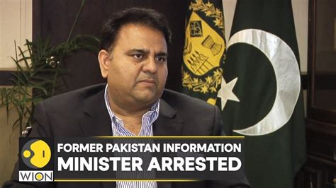 Senior Pti Leader Fawad Chaudhry Arrested On Charges Of Sedition Pti