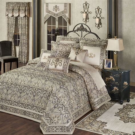 Landon Jacquard Woven Damask Oversized Bedspread Luxury Bedding