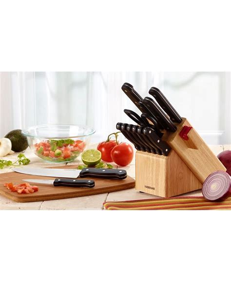 Farberware 15 Pc Knife And Edgekeeper Block Set Macys