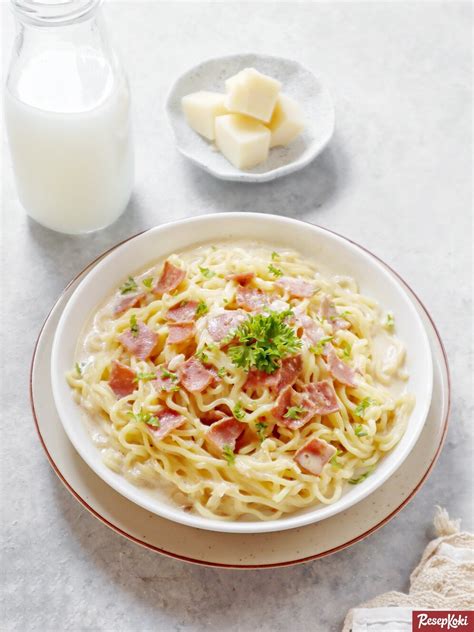 Mie Carbonara Creamy Dan Nikmat Resep Resepkoki