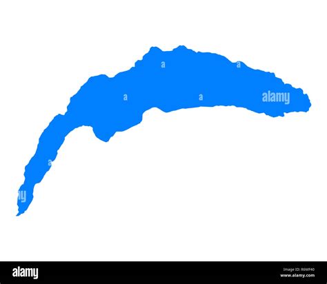 Map Of Lake Geneva Stock Photo Alamy