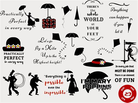 Mary Poppins Svg Mary Poppins Quotes Mary Poppins Clipart