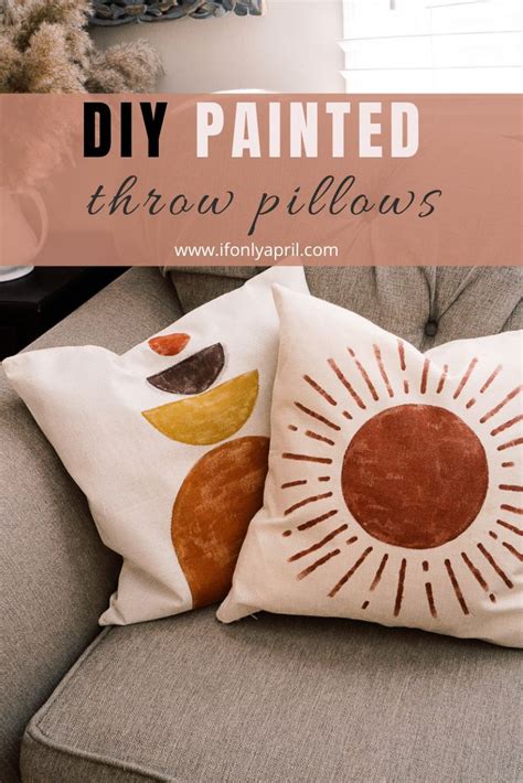 10 Useful Tips On Painting Fabric Diy Painted Throw Pillows If Only