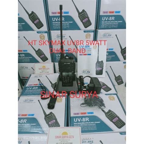 Jual PROMO HT SKYMAX UV8R DUAL BAND UHF DAN VHF 5WATT HARGA MURAH