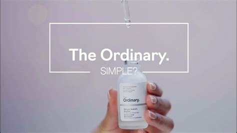 The Ordinary Unofficial Advertisement Youtube