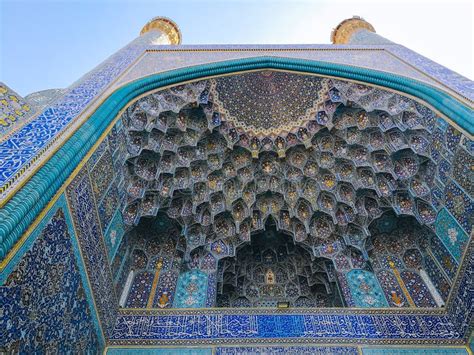 Muqarnas Ceiling At Shah Mosque Naqsh E Jahan Square Isfahan Iran