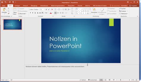 Video Tutorial Microsoft Powerpoint Notizen Hinzuf Gen