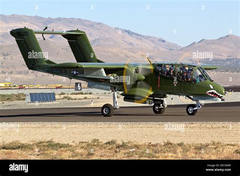 North American OV 10 Bronco Forward Observation Aircraft Stock Photo