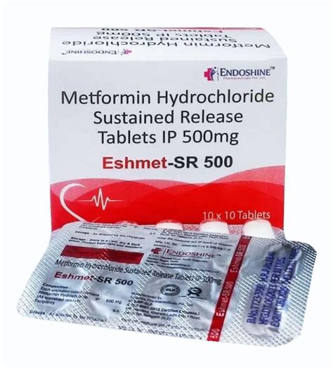 Mg Metformin Hydrochloride Sustained Release Tablets Ip At Rs