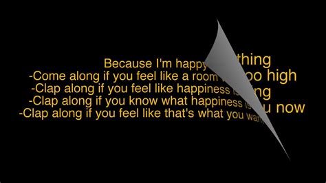 Happy Pharrell Williams Original Lyrics Hd Youtube