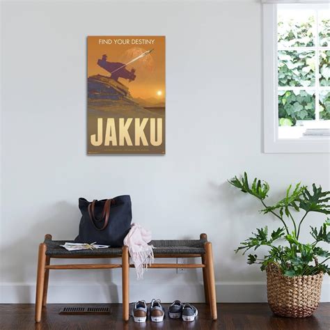 Trends International Star Wars Jakku P Ster De Pared Con Texto En