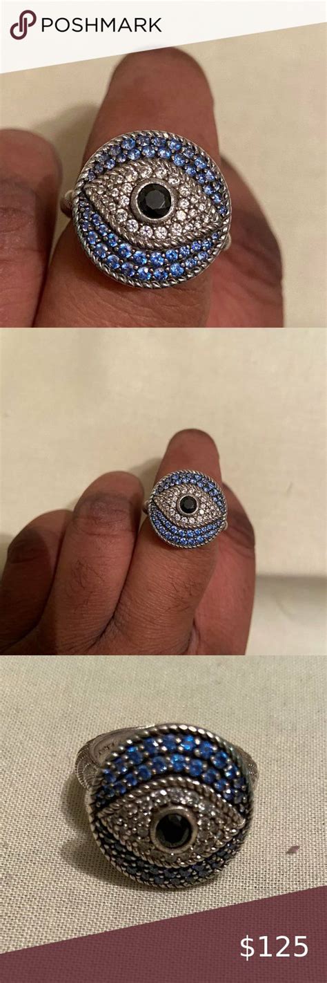 Judith Ripka Sterling Silver Evil Eye Ring Evil Eye Ring Silver Evil