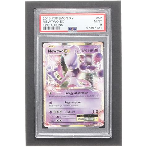 Mewtwo Ex Pokemon Evolutions Psa Pristine Auction