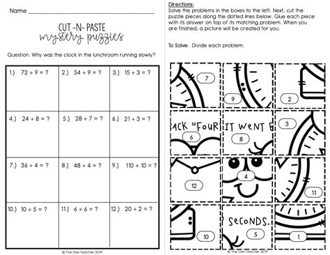 Free Division Puzzle Worksheet Download Free Division Puzzle Worksheet Png Images Free