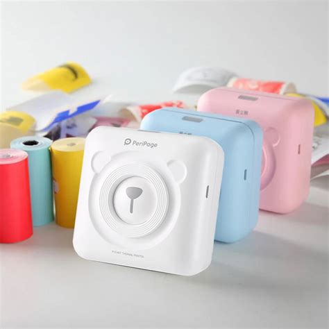 Wireless Bluetooth Pocket Mobile Photo Printer Portable Printer POS ...