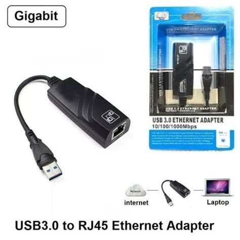 Jual USB 3 0 TO GIGABIT LAN ETHERNET ADAPTER 10 100 1000Mbps USB TO