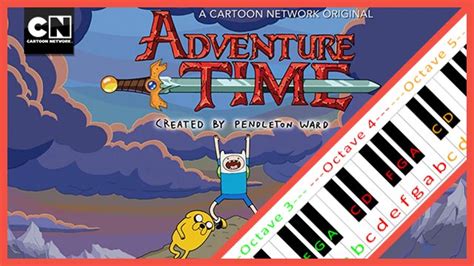 Adventure Time Theme Song | Piano Letter Notes