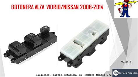 Botonera Alza Vidrios Nissan Qashqai Mv Electrorepuestos