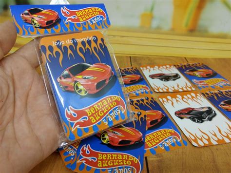 Jogo da Memória Pares Hot Wheels Qualquer Tema Elo