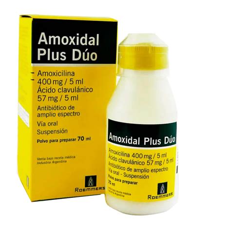 Amoxidal Plus Dúo Polvo Para Preparar 70ml Punto Farma