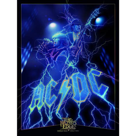 AC/DC The Razors Edge World Tour 1990/1991 Rainbow Foil Variant – Echo