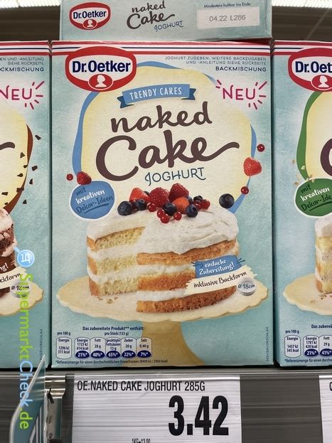 Dr Oetker Naked Cake Joghurt Preis Angebote Kalorien Nutri Score