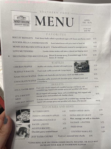 Online Menu of Wendy Hollow Biscuit House Restaurant, Owensboro ...