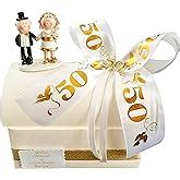 Geschenk zur goldenen Hochzeit Truhe auf Geschenkplatte für Geld oder